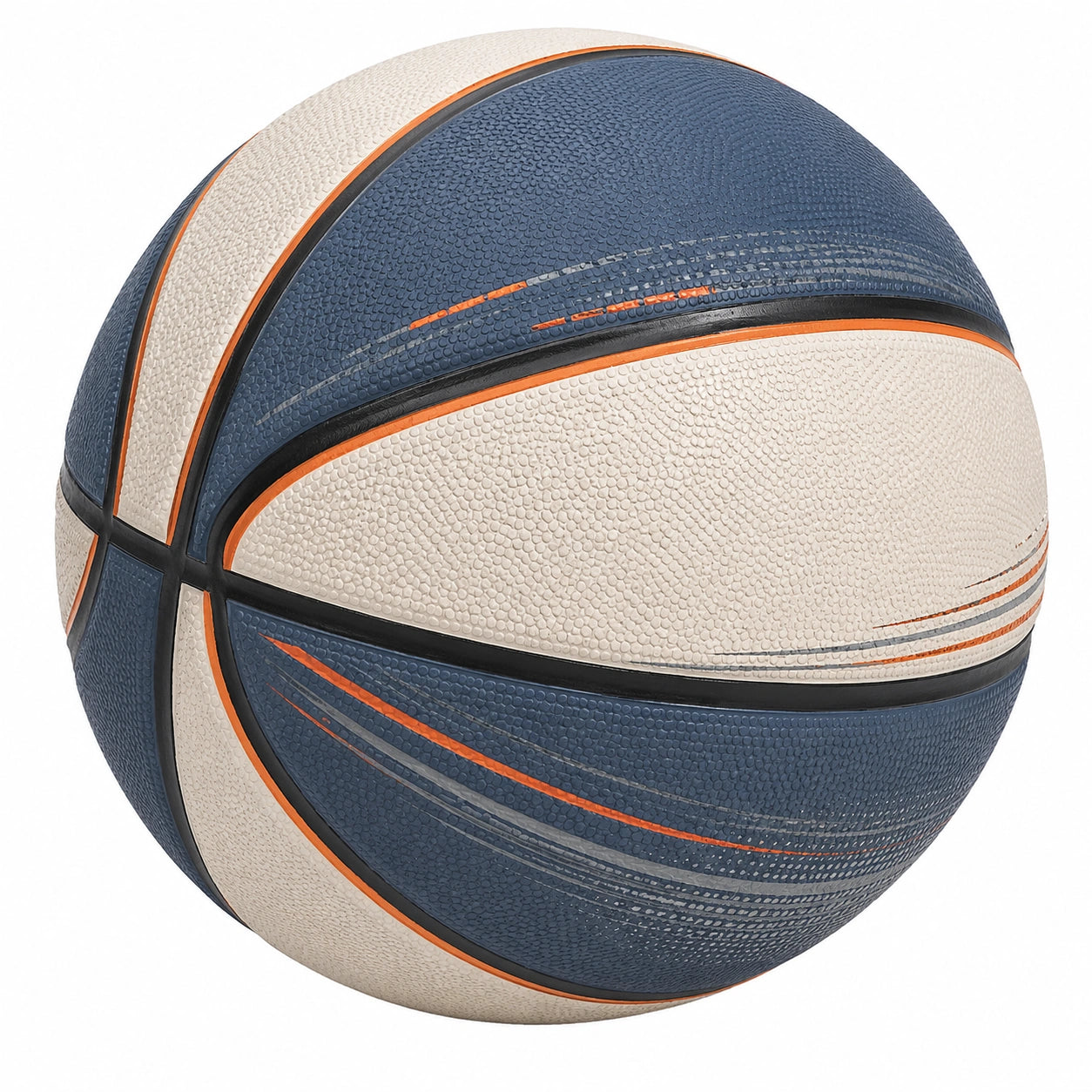 Balón de Baloncesto para Interior y Exterior Azul/Blanco/Naranja
