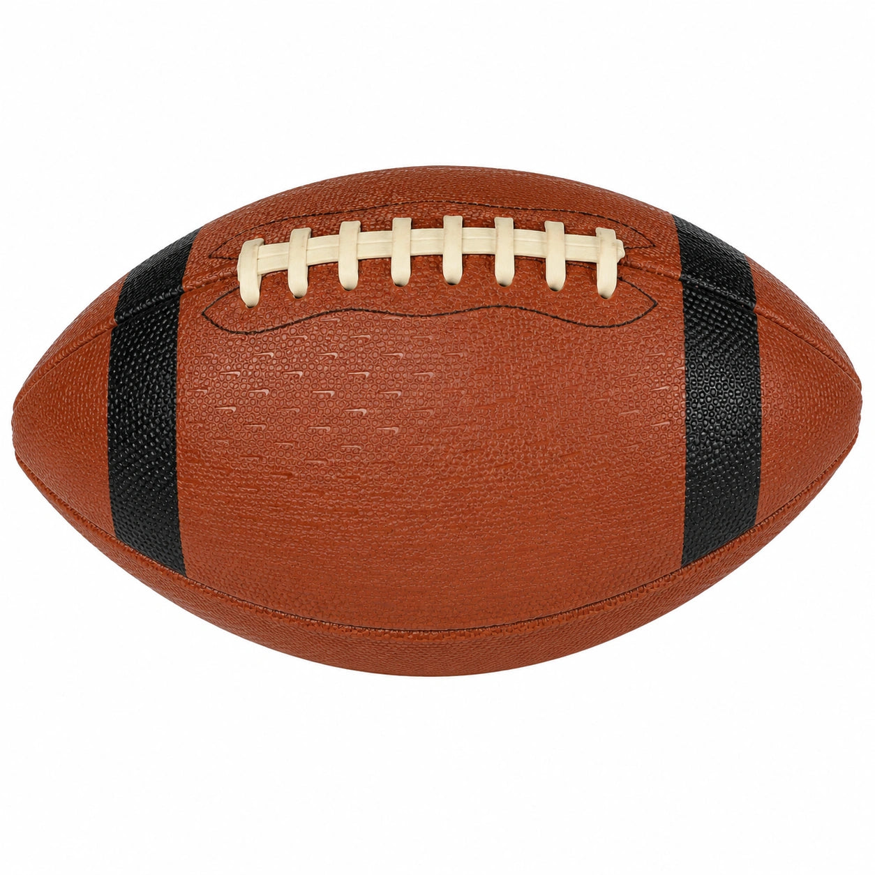 Balón de Fútbol Americano Marrón con Rayas Negras
