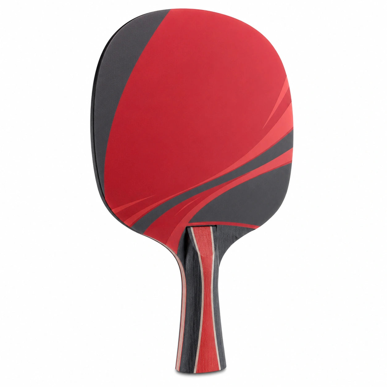 Raqueta de Ping Pong Profesional Roja y Negra para Jugadores Avanzados