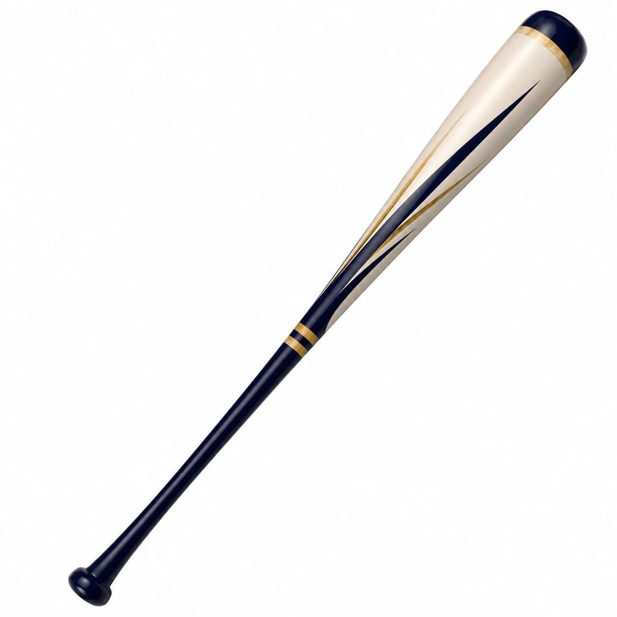 Bate de béisbol 34 pulgadas diseño azul y beige