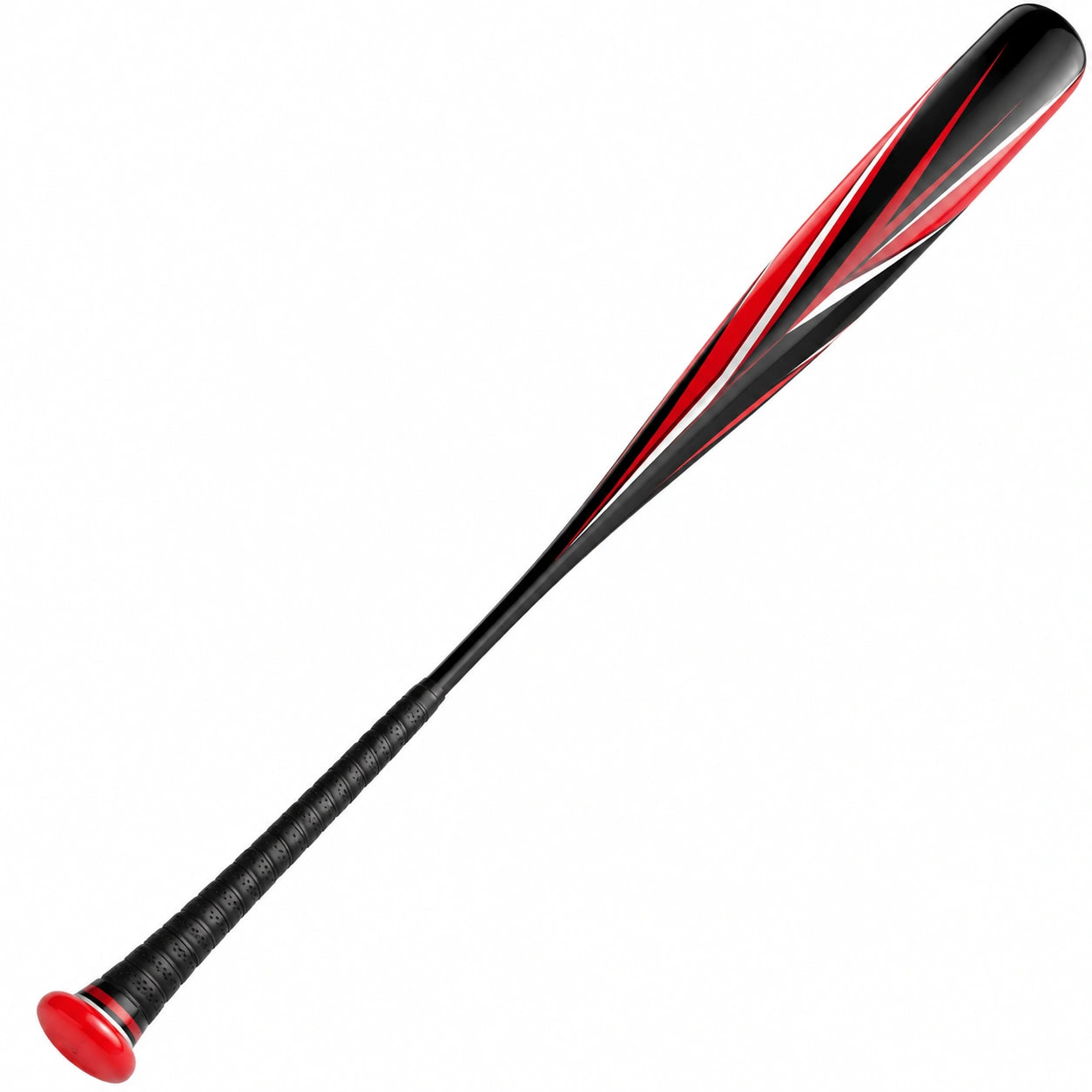 Bate de Béisbol Ligero Negro y Rojo