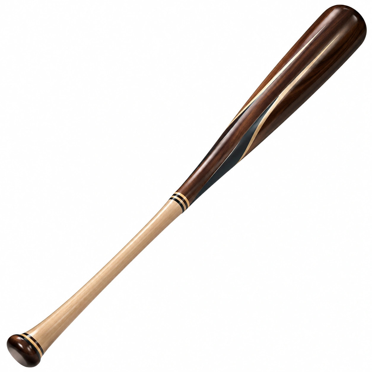 Bate de Béisbol Profesional Marrón y Beige para Adultos