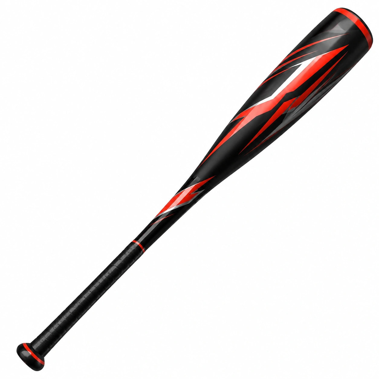 Bate de béisbol para adultos 81 cm negro y rojo