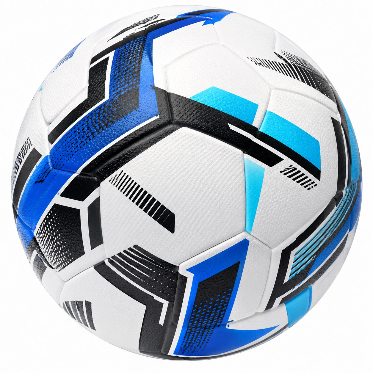 Balón de Fútbol Tamaño 5 Blanco/Azul/Negro