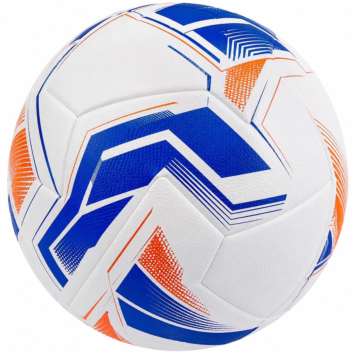 Balón de Fútbol Tamaño 5 Blanco/Azul/Naranja