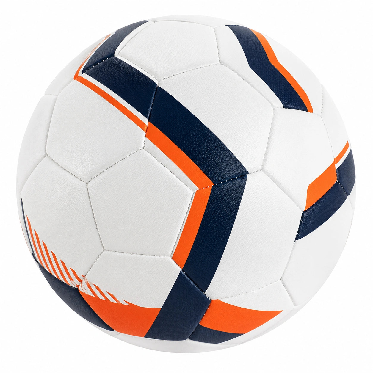 Balón de Fútbol Tamaño 5 Blanco/Naranja/Azul