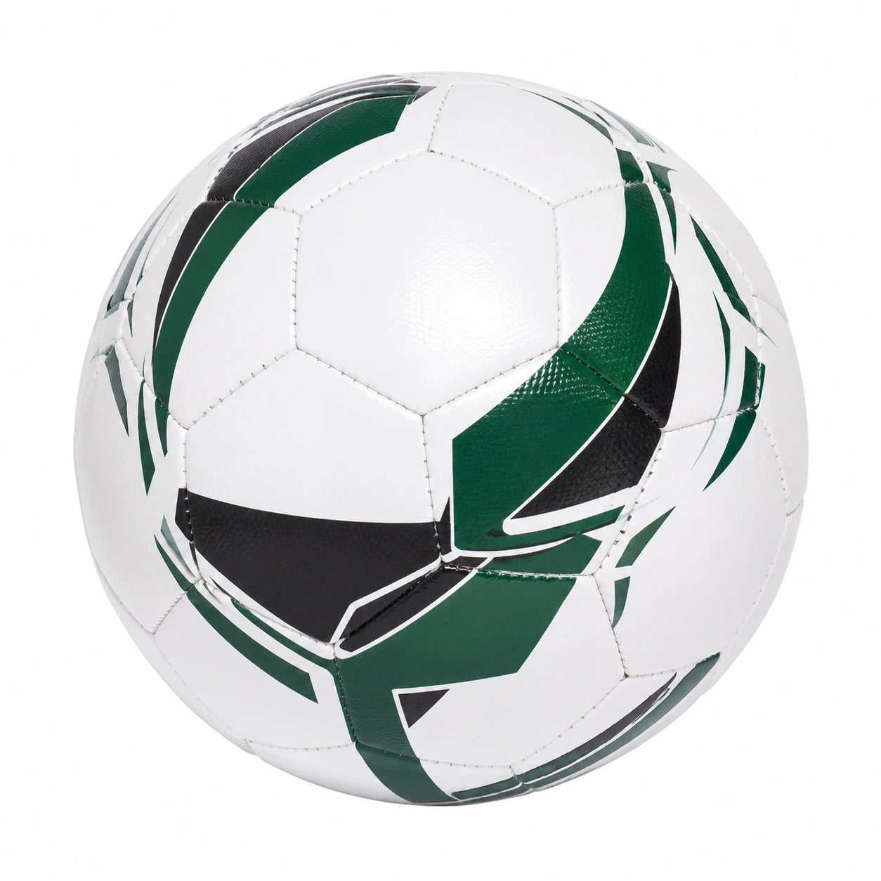 Balón de fútbol tamaño 5 blanco/verde/negro