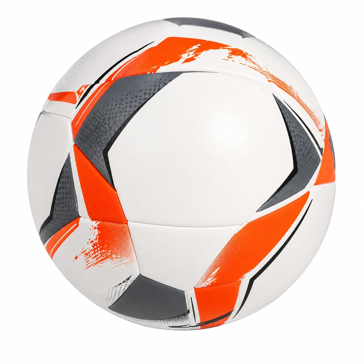 Balón de Fútbol Tamaño 5 Blanco/Naranja/Gris con Control Óptimo