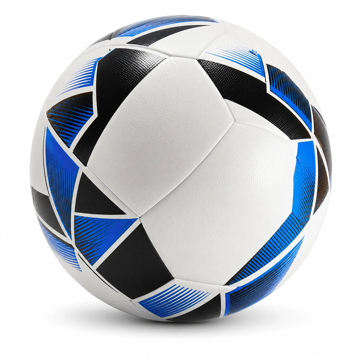 Balón de Fútbol Blanco, Azul y Negro