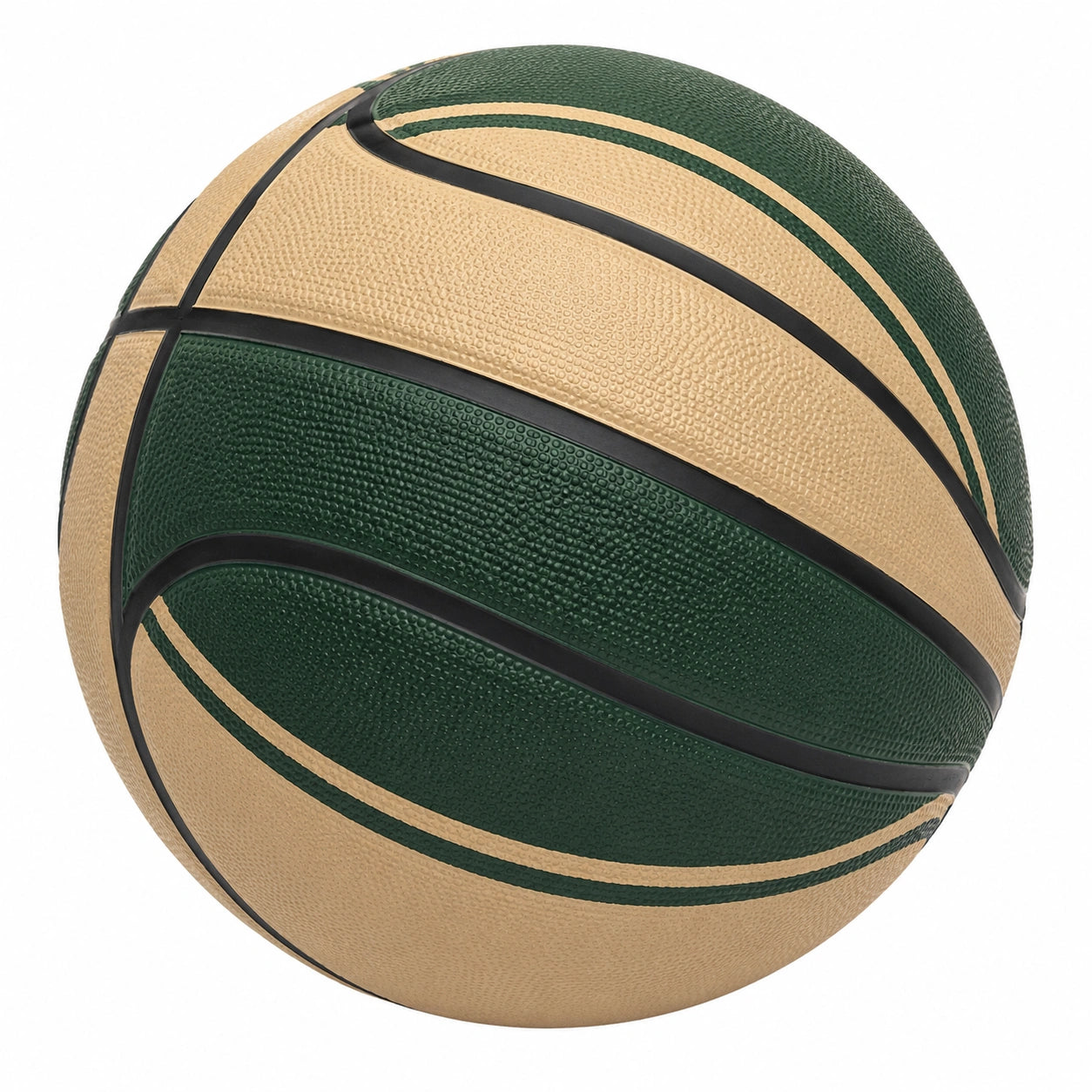 Balón de baloncesto verde/beige 24,6 cm