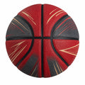 Balón de Baloncesto Rojo y Negro para Interior y Exterior