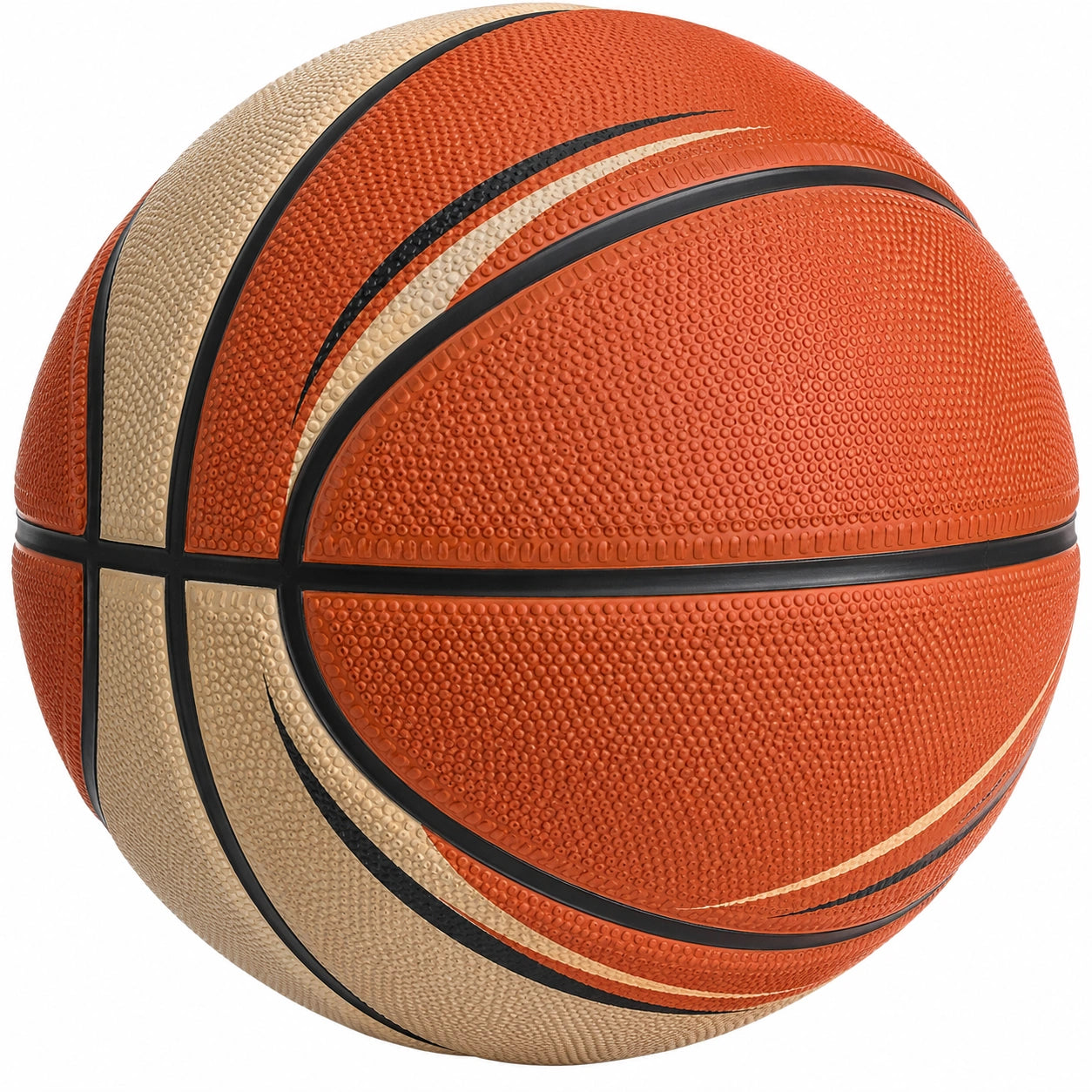 Balón de baloncesto tamaño 7 para adultos naranja y beige