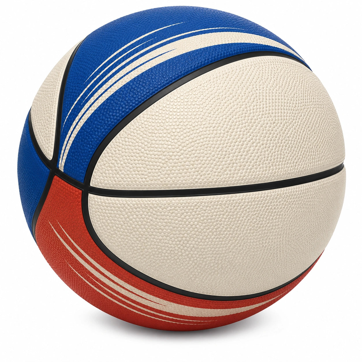 Balón de baloncesto tricolor para interiores y exteriores