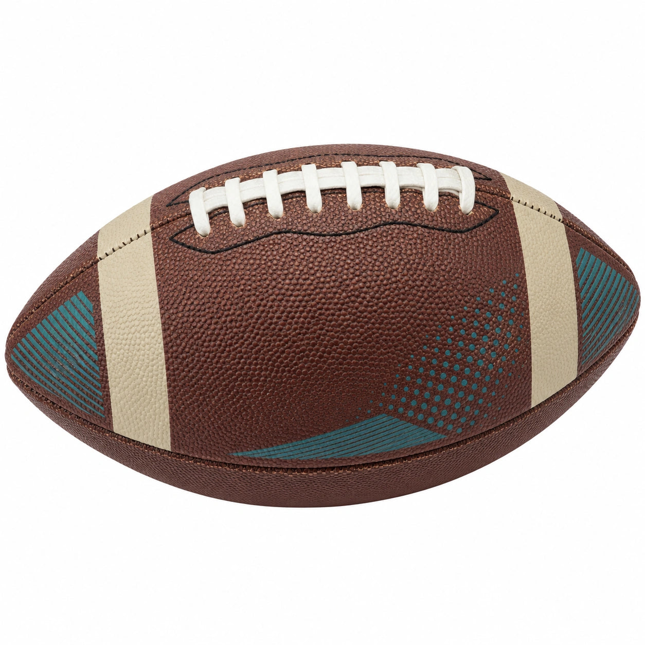 Balón de Fútbol Americano Marrón con Diseño Beige
