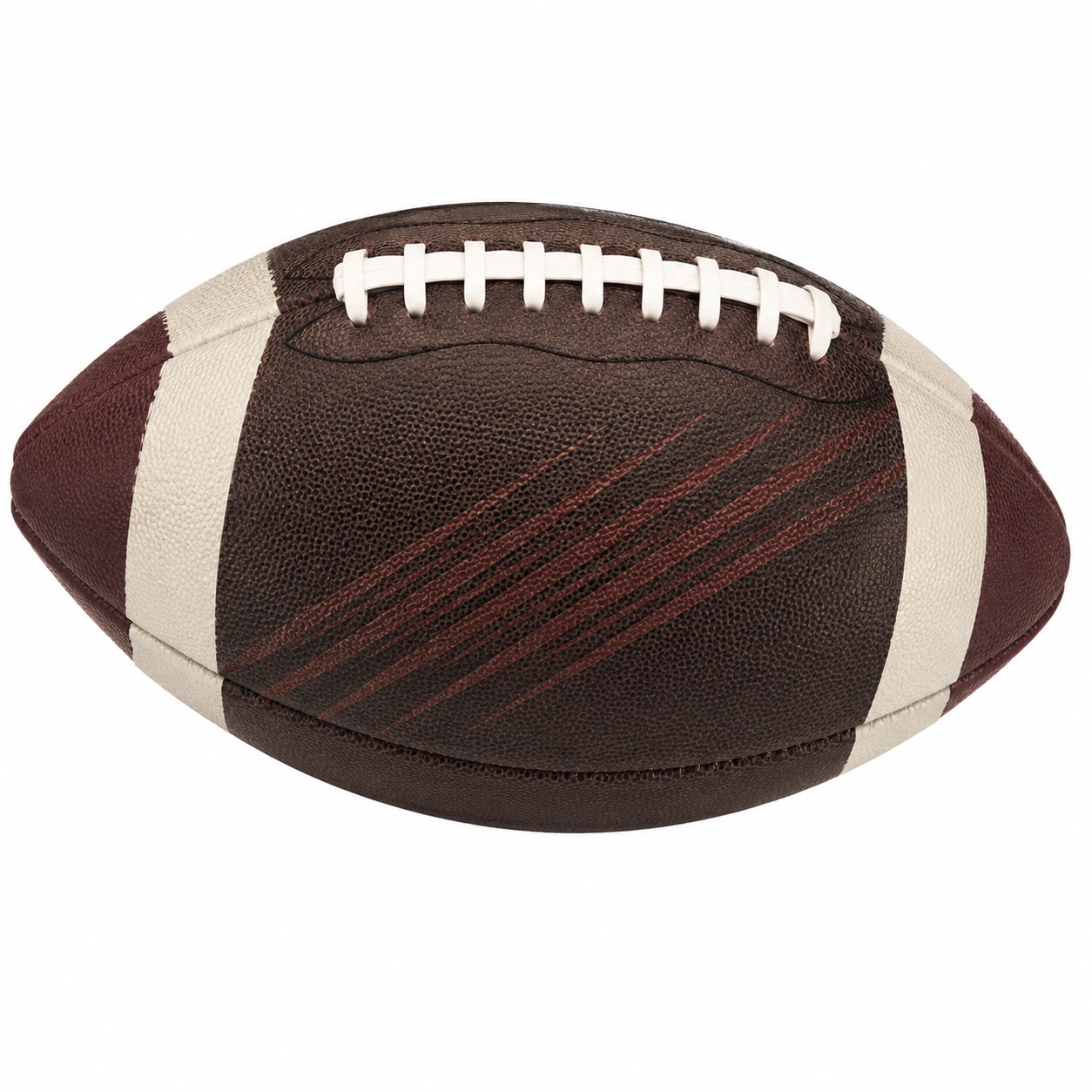 Balón de fútbol americano marrón/blanco con excelente agarre