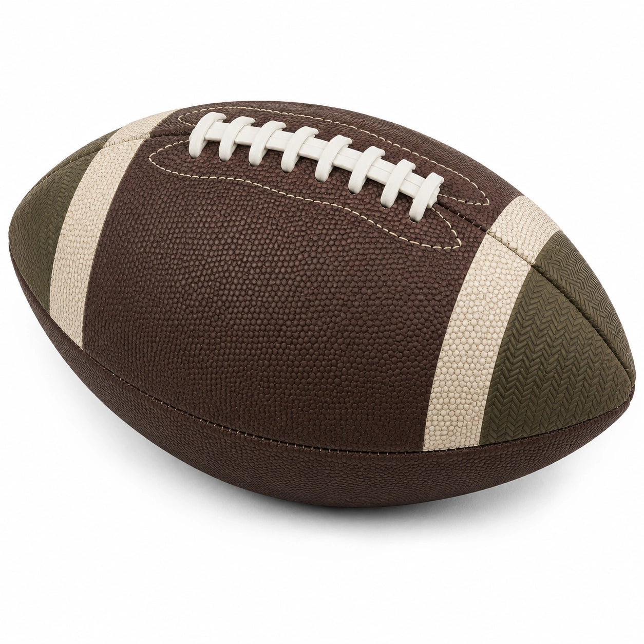 Balón de Fútbol Americano Marrón y Beige - Talla Completa
