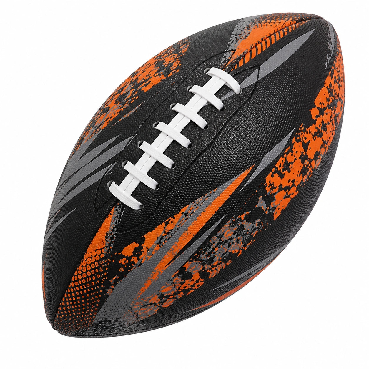 Balón de Fútbol Americano Negro y Naranja