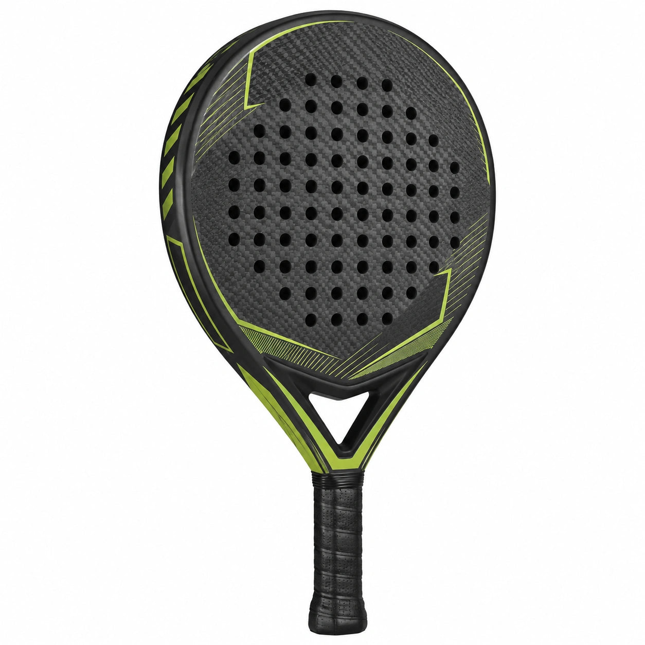 Pala de Pádel Negro y Verde para Jugadores Avanzados