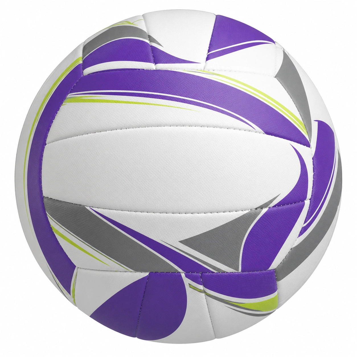 Balón de Voleibol Tamaño 5 Blanco, Morado y Gris