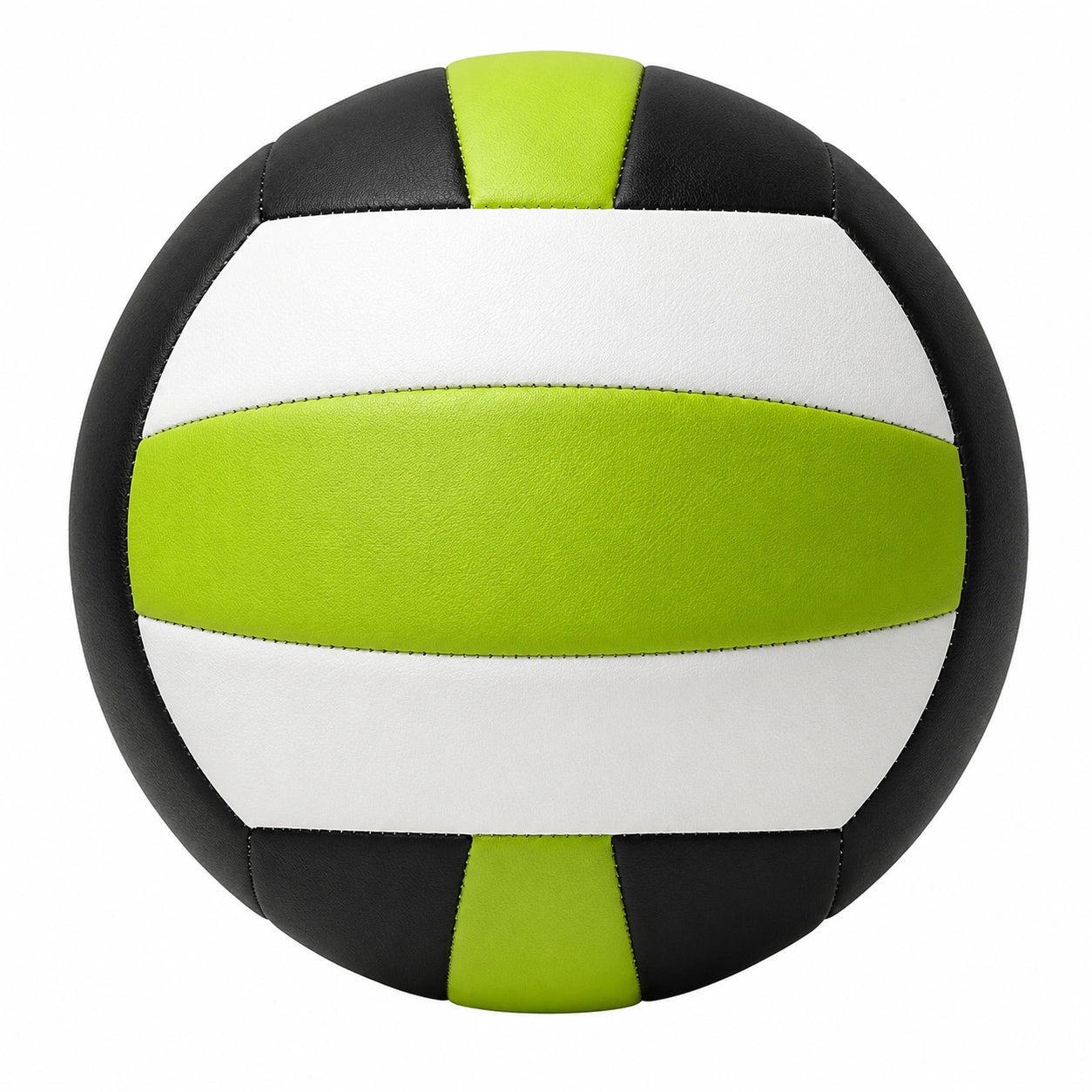 Balón de Voleibol Verde Negro Blanco de 21 cm