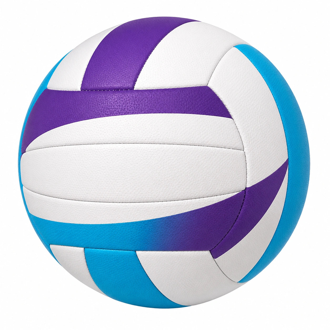 Balón de Voleibol Blanco Morado y Azul de 22 cm