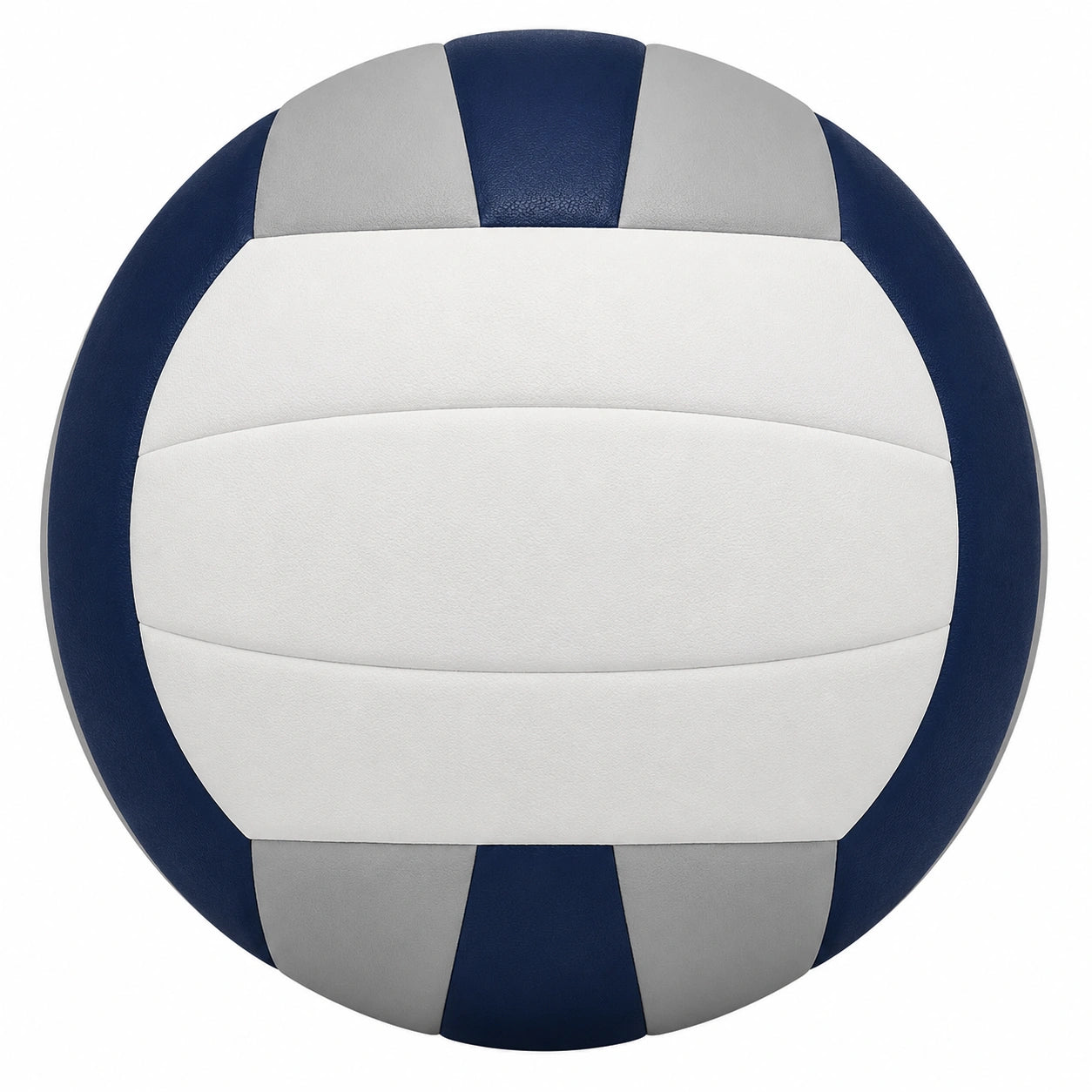 Balón de voleibol azul, gris y blanco