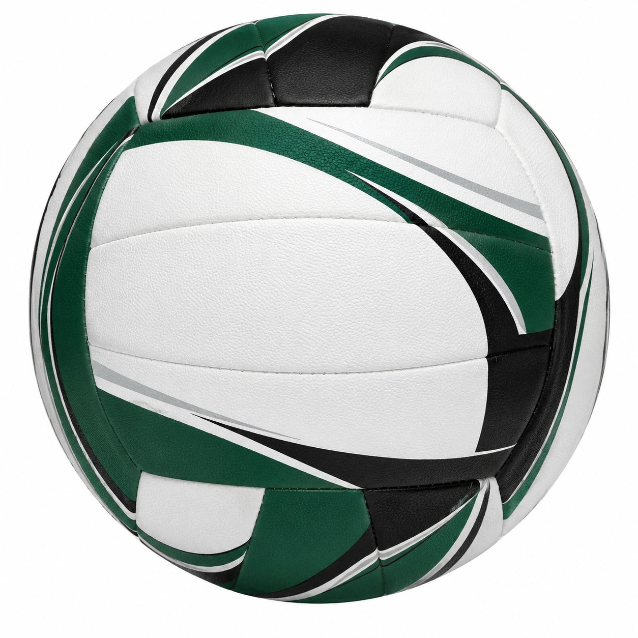 Balón de Voleibol Verde, Negro y Blanco Cosido a Máquina
