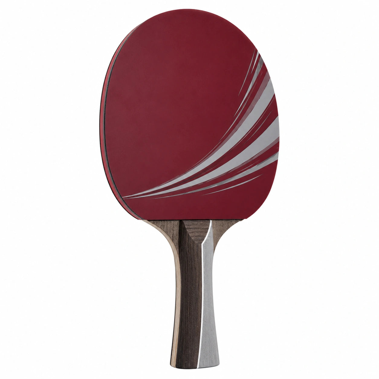 Pala de Tenis de Mesa Roja con Mango Ergonómico y Control Óptimo