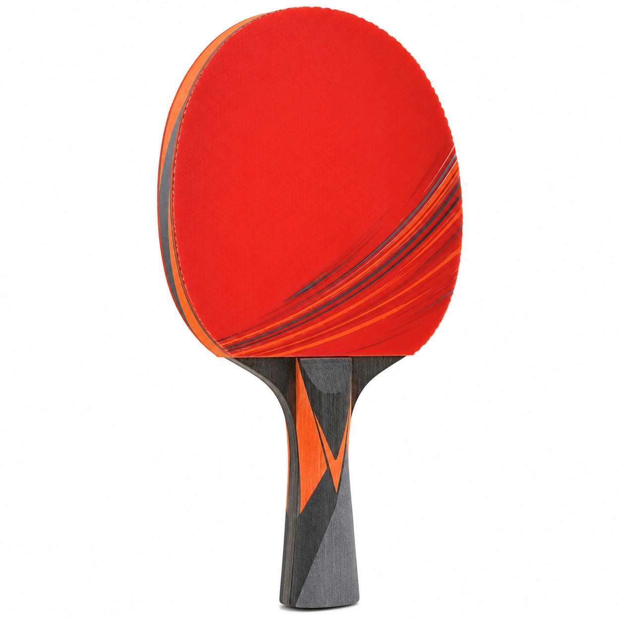 Paleta de Tenis de Mesa Profesional Roja con Mango Ergonómico