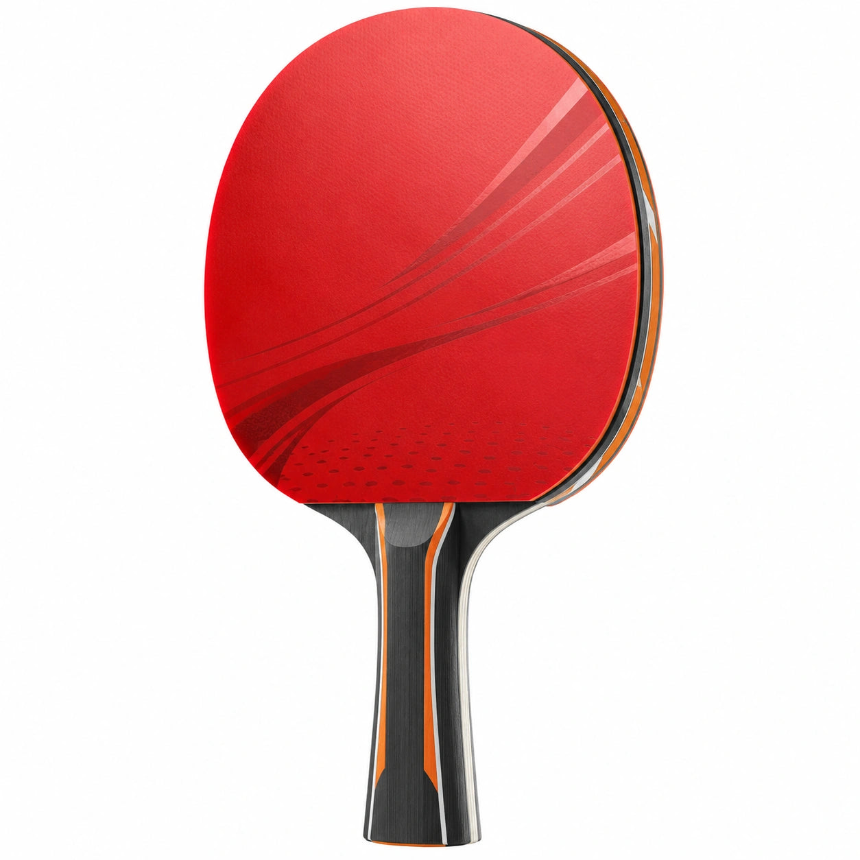 Raqueta de Tenis de Mesa Roja con Mango Ergonómico