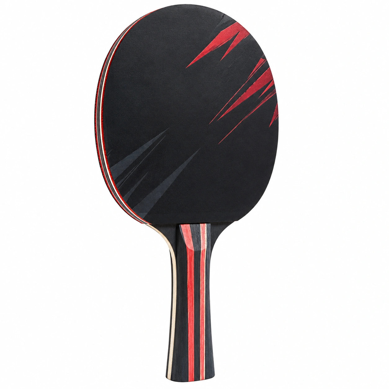 Raqueta de Tenis de Mesa Profesional Negra y Roja