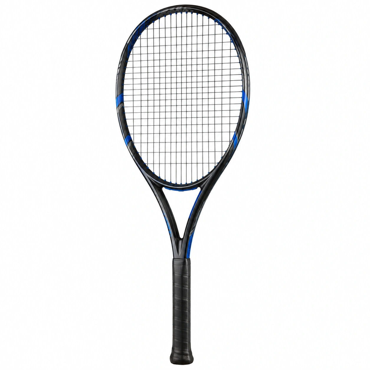 Raqueta de Tenis Avanzada Negra y Azul con Absorción de Vibraciones