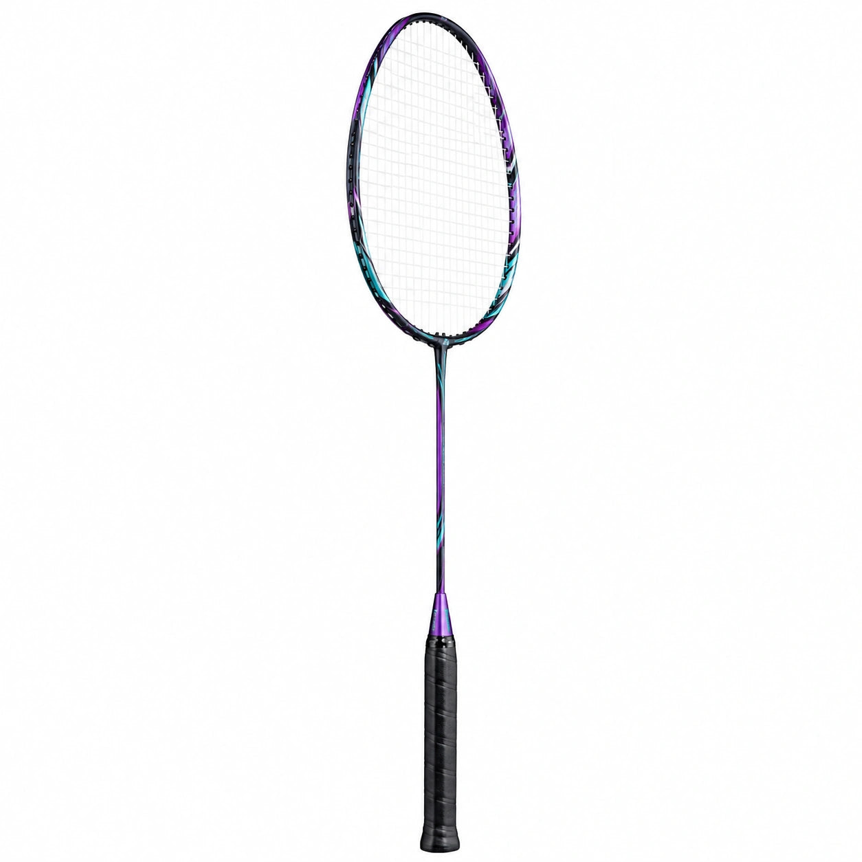 Raqueta de bádminton ligera negro y morado 90g