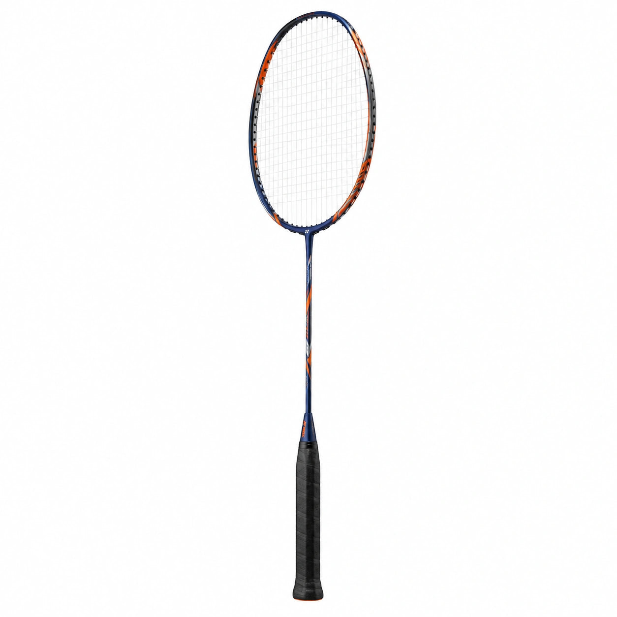 Raqueta de bádminton para adultos azul y naranja