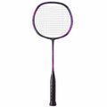 Raqueta de bádminton ligera negro y morado