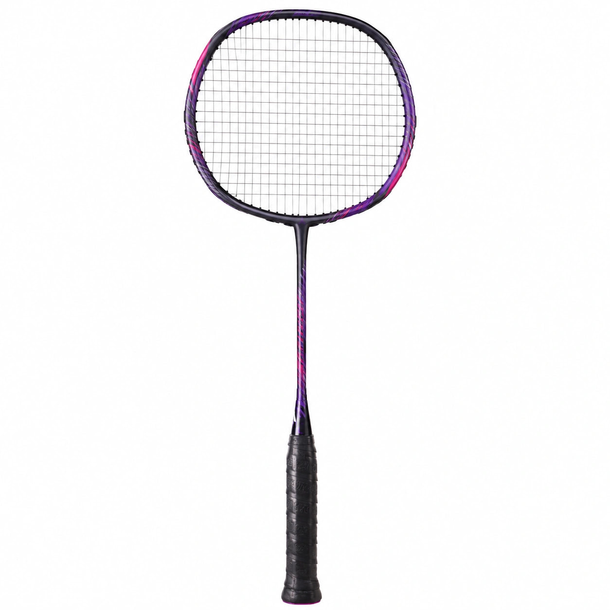 Raqueta de bádminton ligera negro y morado