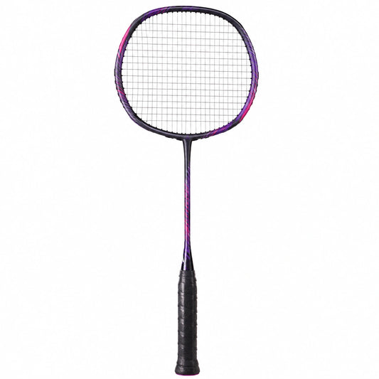 Raqueta de bádminton ligera negro y morado