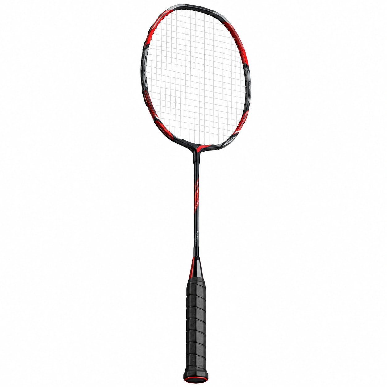 Raqueta de Bádminton Aerodinámica Roja y Negra
